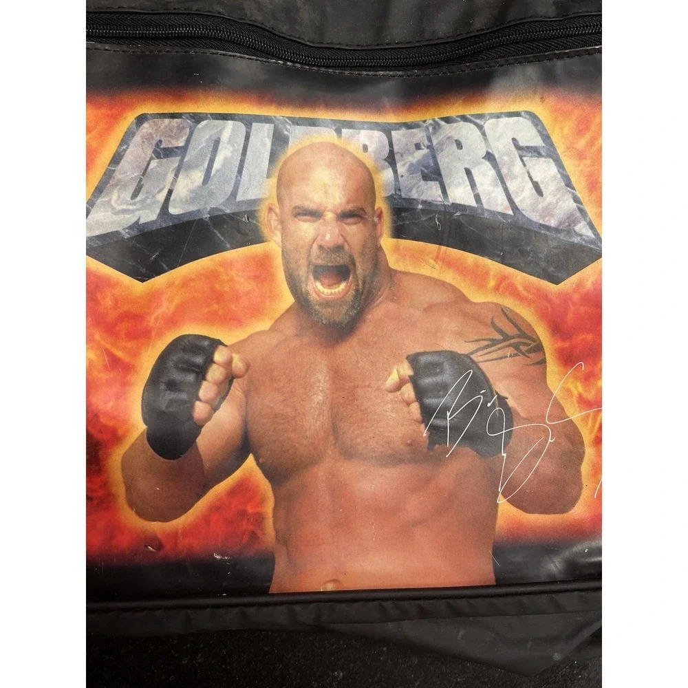 Vtg WCW/NWO Wrestling Bill Goldberg Back‎ Pack 1998 Bag With Water Bottle Holder